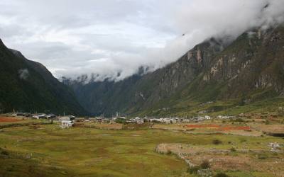 Langtang Valley and Tsercori peak